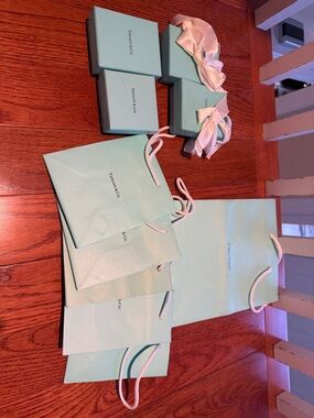 Tiffany & Co. Robin’s-egg Blue Boxes, Bags and Satin Bows